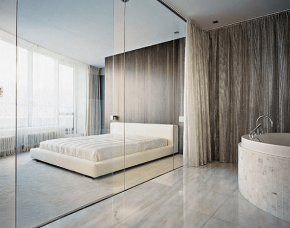 Tìm hiểu ngay những ưu điểm của vách kính phòng ngủ đẹp