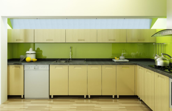 Kính Màu Ốp Bếp Màu Nõn Chuối 2
