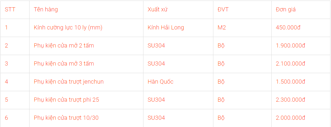 Báo giá vách tắm kính 180 độ