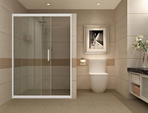 Vách Kính Tắm Trượt A Đính Chung Cư FLC Star Tower 