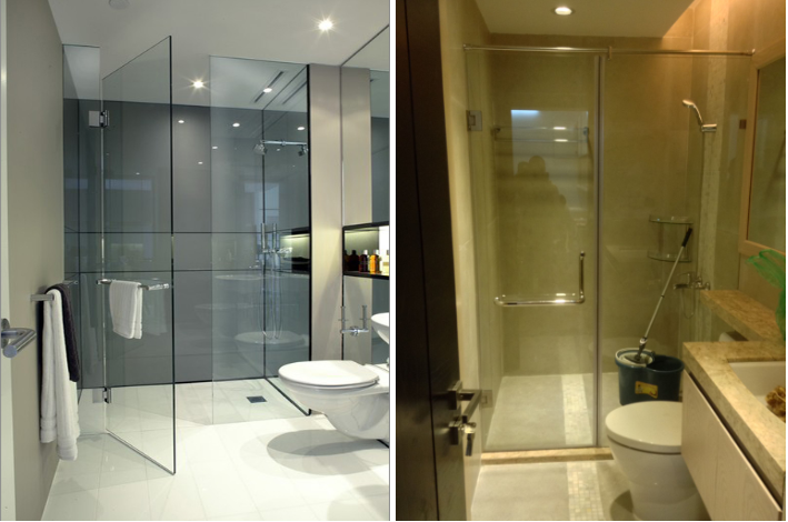 Vách Tắm Kính Mở 2 Tấm A Quang Tại Chung Cư The Zen Residence 