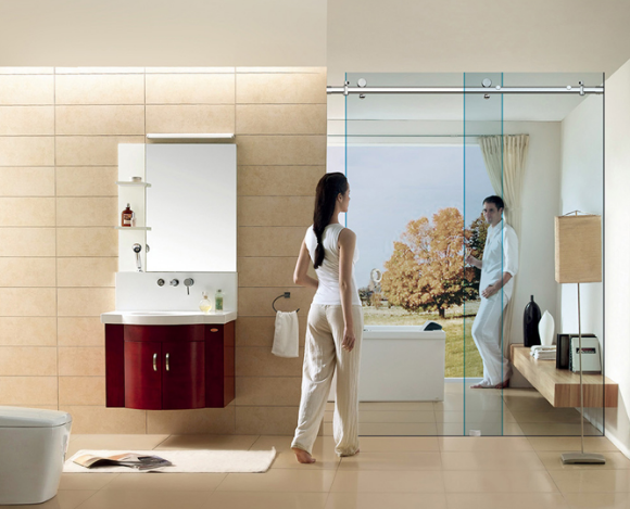 Thi công vách tắm kính Hải Phòng 1