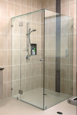 Vách tắm kính cường lực Hà Nội 1