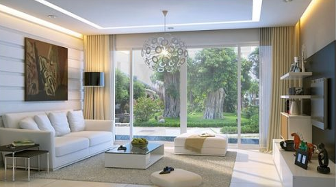 Cửa kính phòng khách đẹp