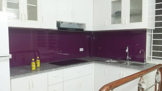 Kính Ốp Bếp Màu Tím  2