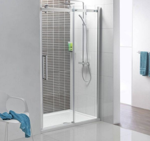 Vách tắm kính cửa lùa trượt Hà Nội 1