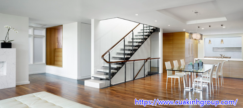 Nhận lắp đặt cầu thang kính cường lực tại Hà Tĩnh giá rẻ