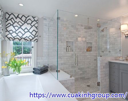Chuyên thi công vách kính tắm an toàn giá tốt tại Hậu Giang