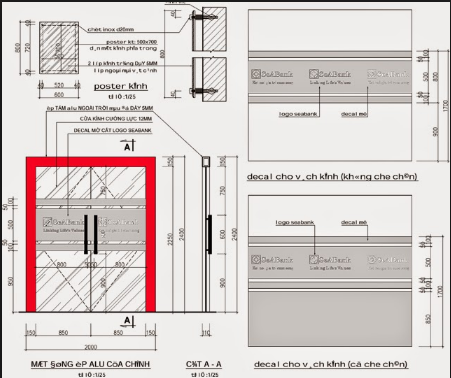 Tầm quan trọng của bản vẽ cad cửa kính cường lực