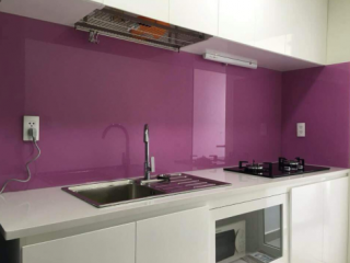 Kính Ốp Bếp Màu Tím