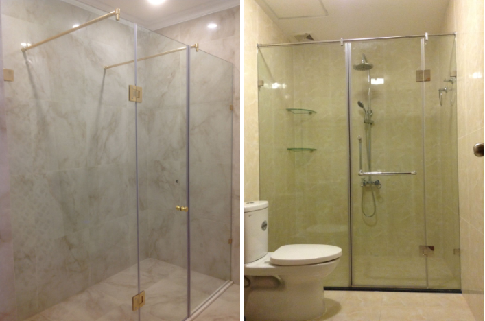 Thi Công Vách Tắm Kính Cường Lực Tại Sóc Sơn Hà Nội