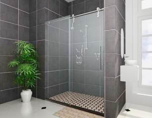 Mẫu vách tắm kính chung cư biệt thự sang trọng tại Tín Thành