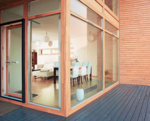 Vách kính cường lực khung gỗ, Báo giá vách kính cường lực khung gỗ