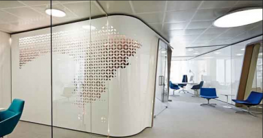 Vách ngăn kính nghệ thuật, Mẫu vách kính hoa văn đẹp tinh tế