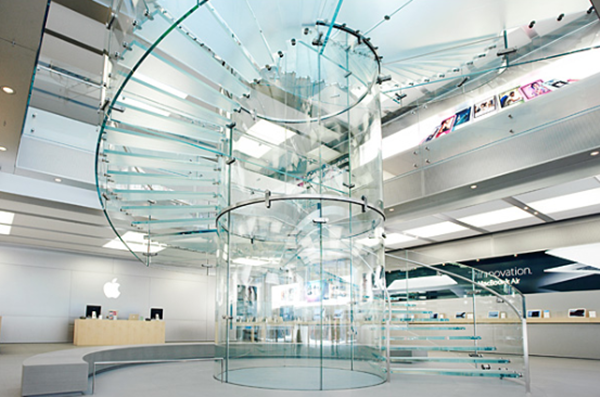 Cầu thang xoắn sắt kính gỗ bê tông đẹp nhất hiện nay