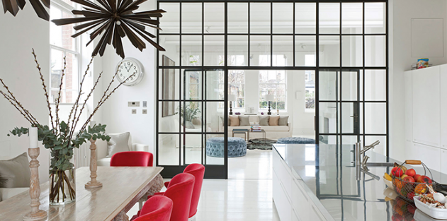 Mẫu vách kính phòng khách 3